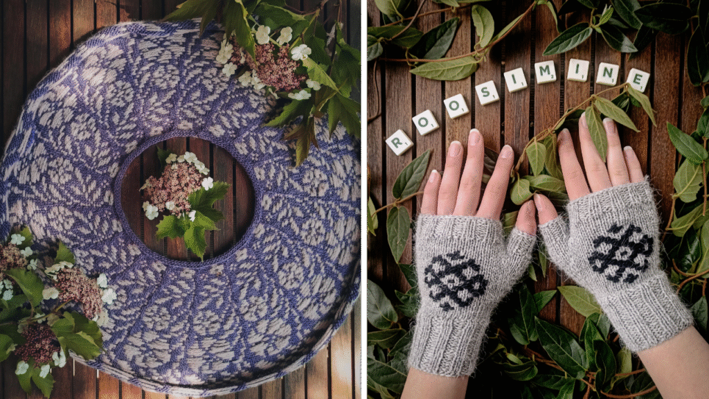 Roosimine – malowanie włóczką na dzianinie