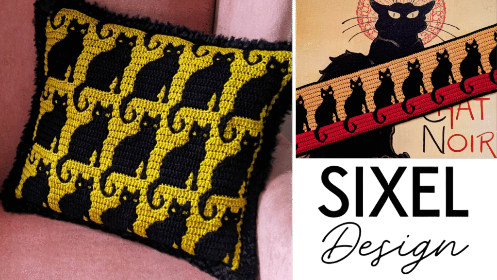 Mozaika z pazurem, czyli Cat Noir w overlay crochet