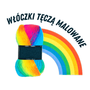 Włóczki tęczą malowane